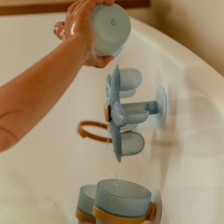 Gobelets de bain etoile de mer Bleu+Rose 5 - vertbaudet enfant 