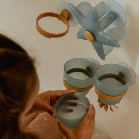 Gobelets de bain etoile de mer Bleu+Rose 6 - vertbaudet enfant 