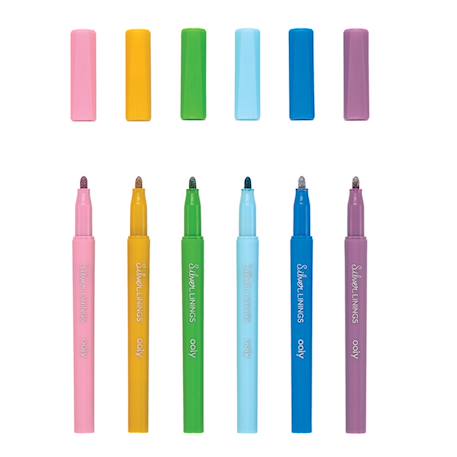 Marqueurs Effet argenté à contour coloré Multicolor 1 - vertbaudet enfant 