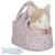 Peluche chat dans sac de transport fleuri Rose, bleu, marron 1 - vertbaudet enfant 
