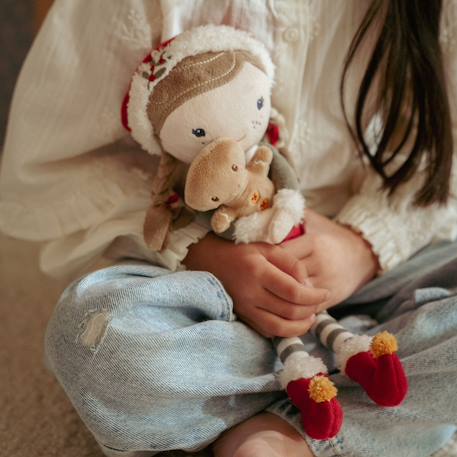 Poupée de Noël Rosa (35 cm) Rouge, vert, blanc 5 - vertbaudet enfant 