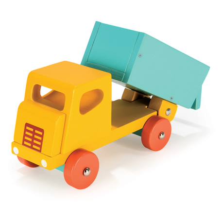 Camion benne en bois – Jouet rétro classique Multicolor 1 - vertbaudet enfant 