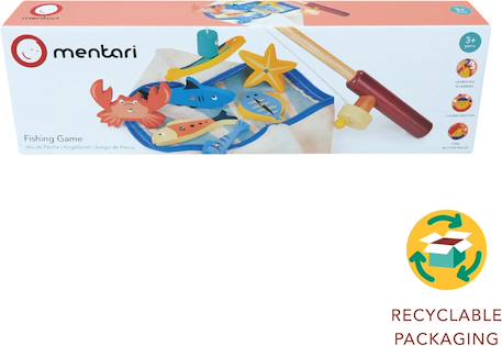 Jeu de pêche en bois Multicolor 5 - vertbaudet enfant 