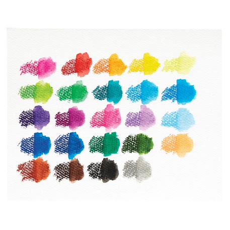 Crayons de couleur en gel – 24 couleurs aquarellables avec pinceau Multicolor 2 - vertbaudet enfant 