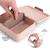 Boîte à goûter avec séparateur tiny farm rose Rose 3 - vertbaudet enfant 