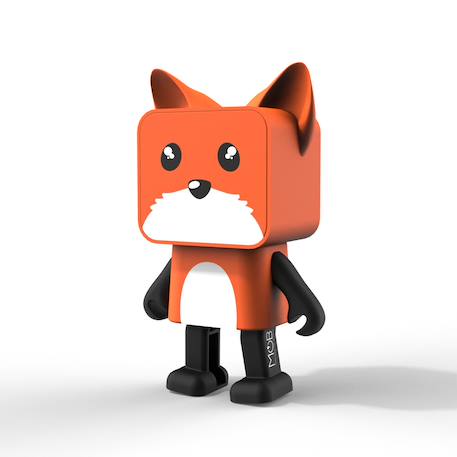 Enceinte bluetooth dancing animal renard Orange, blanc, noir 4 - vertbaudet enfant 