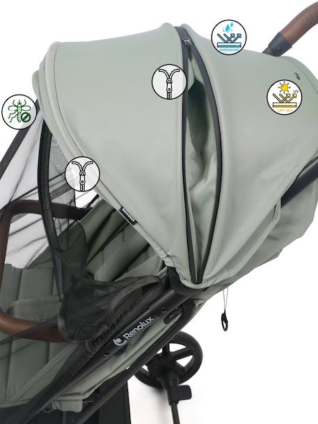 Poussette compacte avec moustiquaire screen Camel+Iguana 9 - vertbaudet enfant 