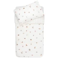 Linge de maison et décoration-Linge de lit enfant-Housse de couette + taie d'oreiller animal friends (100 x 140 cm)