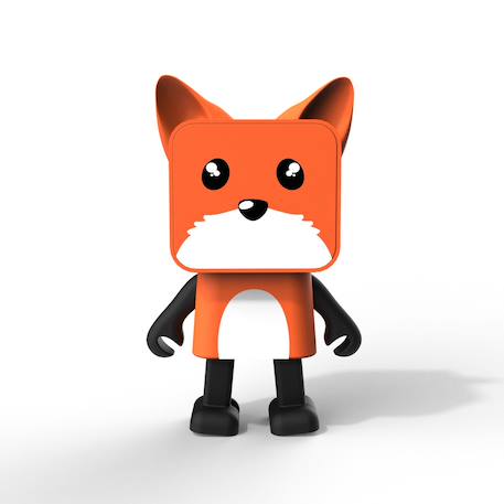 Enceinte bluetooth dancing animal renard Orange, blanc, noir 1 - vertbaudet enfant 