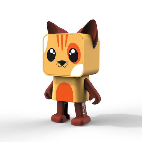 Enceinte Bluetooth Dancing Animal Chat - 3w - MOB Jaune, marron, orange 3 - vertbaudet enfant 