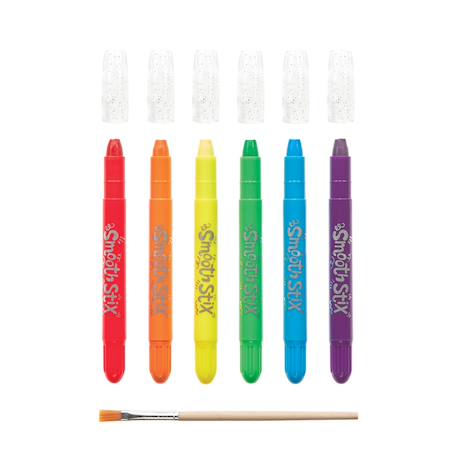 Crayons de couleur en gel – 6 couleurs aquarellables avec pinceau inclus Multicolor 1 - vertbaudet enfant 