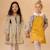 Robe salopette  velours   lola Jaune 5 - vertbaudet enfant 