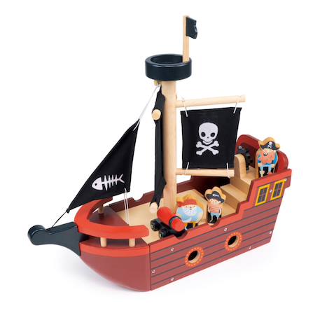 Bateau pirate en bois Multicolor 1 - vertbaudet enfant 