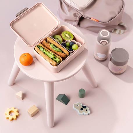 Boîte à goûter avec séparateur tiny farm rose Rose 4 - vertbaudet enfant 