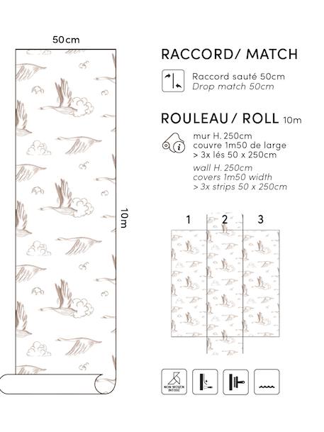 Papier peint SWANS blanc imprimé 2 - vertbaudet enfant 