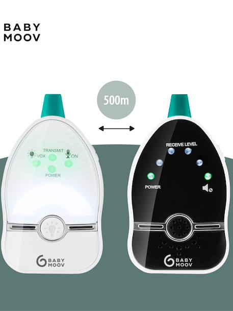 Ecoute-bébé Easy Care portée 500 mètres blanc/noir 2 - vertbaudet enfant 