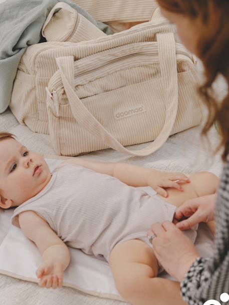 Sac à langer fluffy beige+vert 4 - vertbaudet enfant 