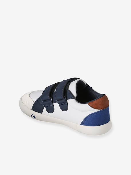 Baskets garçon synthétique à scratchs lot bleu 3 - vertbaudet enfant 