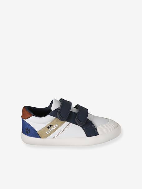 Baskets garçon synthétique à scratchs lot bleu 2 - vertbaudet enfant 