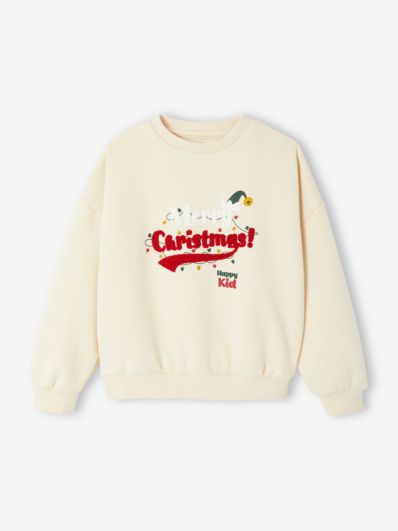 Sweat Enfant Vertbaudet "Meilleur Renne De Noël" - Collection Capsule Famille, Coton/polyester