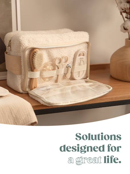 Trousse de toilette Bébé Curl blanc 1 - vertbaudet enfant 