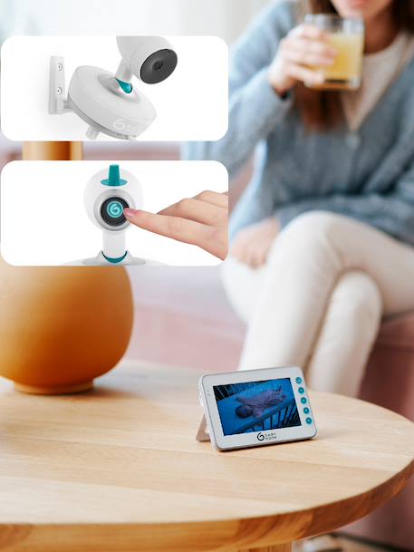 Ecoute-bébé vidéo 360° Yoo-Moov blanc 2 - vertbaudet enfant 