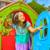 Maisonnette cabane dream house plastique Bleu - rouge - vert 2 - vertbaudet enfant 