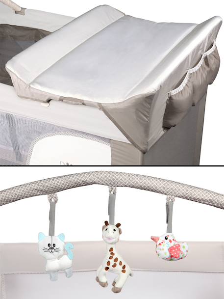 Lit parapluie avec équipement nourrisson optic z Sophie la girafe sochic+Sophie la girafe sunrise 2 - vertbaudet enfant 