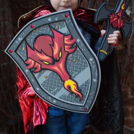 Bouclier de chevalier dragon en mousse Gris 3 - vertbaudet enfant 
