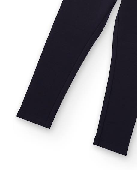 Legging pour fille avec détail métallique Bleu marine 4 - vertbaudet enfant 
