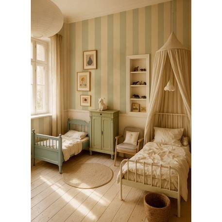 Papier peint enfant 100 x 280 cm Vert, beige 1 - vertbaudet enfant 