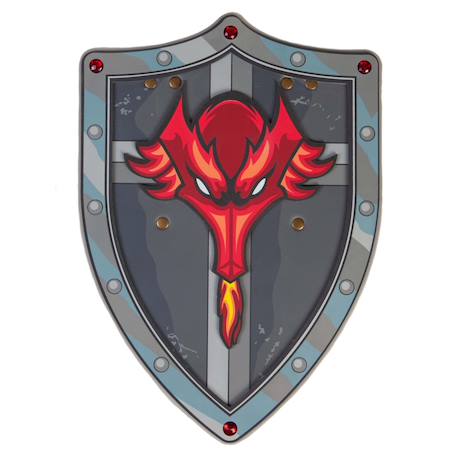 Bouclier de chevalier dragon en mousse Gris 1 - vertbaudet enfant 