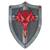 Bouclier de chevalier dragon en mousse Gris 1 - vertbaudet enfant 