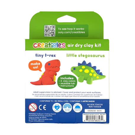 Kit DIY pâte à modeler autodurcissante - dino Multicolor 5 - vertbaudet enfant 