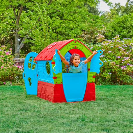 Maisonnette cabane dream house plastique Bleu - rouge - vert 4 - vertbaudet enfant 