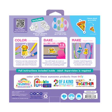Kit bracelet en plastique magique rétrécissant – crée, colorie et porte tes propres charms! Multicolor 4 - vertbaudet enfant 