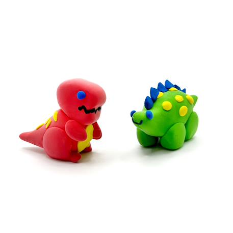 Kit DIY pâte à modeler autodurcissante - dino Multicolor 1 - vertbaudet enfant 
