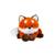 Peluche floppy choopy renard roux – 22 cm Marron 1 - vertbaudet enfant 