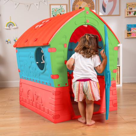 Maisonnette cabane dream house plastique Bleu - rouge - vert 5 - vertbaudet enfant 