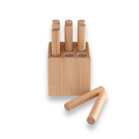 Tourillon - Jeu en bois - Encastrement Bois naturel 4 - vertbaudet enfant 