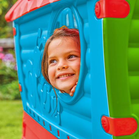 Maisonnette cabane dream house plastique Bleu - rouge - vert 3 - vertbaudet enfant 