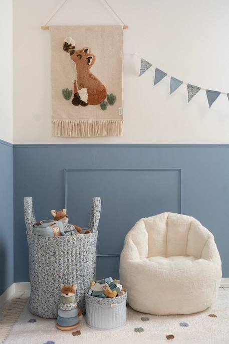 Tapis mural renard forest friends Bleu,beige 2 - vertbaudet enfant 