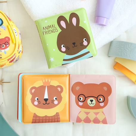 Livre de bain pour enfant les amis animaux Vert 2 - vertbaudet enfant 
