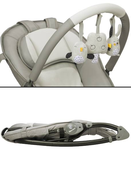 Transat bébé multi-modulable d’une seule main spirit Griffin+Paloma+Sophie la girafe paris+Sophie la girafe sunrise 7 - vertbaudet enfant 