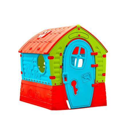 Maisonnette cabane dream house plastique Bleu - rouge - vert 1 - vertbaudet enfant 