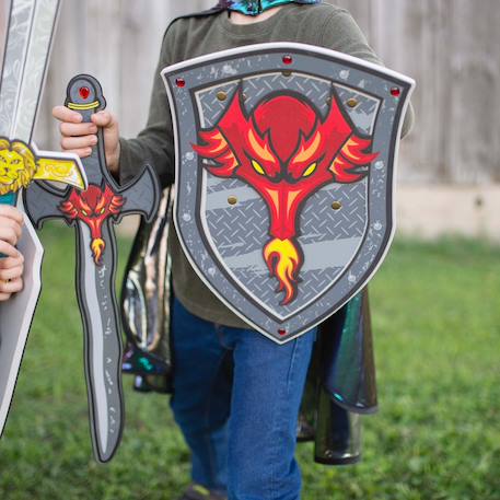Bouclier de chevalier dragon en mousse Gris 4 - vertbaudet enfant 