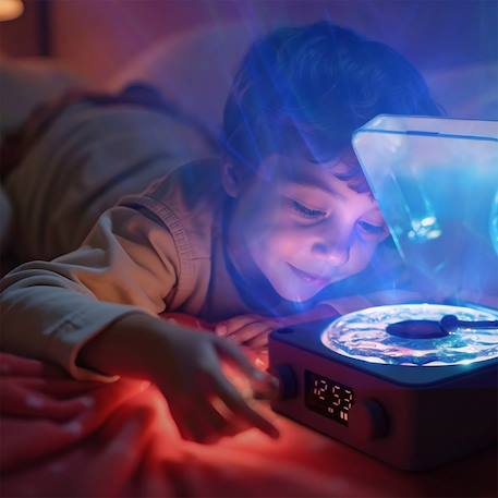 Veilleuse tourne-disque sensoriel magic wave Bleu+Rose+Vert 4 - vertbaudet enfant 