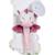 Accroche-tétine peluche les p'tits féeriques licorne 13 cm s/carte Rose 2 - vertbaudet enfant 