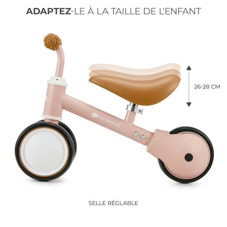 Draisienne pour enfants - vélo d'équilibre 18 mois à 3 ans Beige+Rose 9 - vertbaudet enfant 