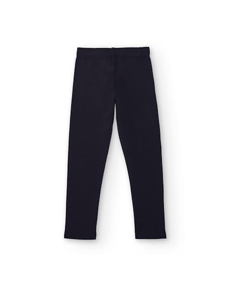 Legging pour fille avec détail métallique Bleu marine 2 - vertbaudet enfant 